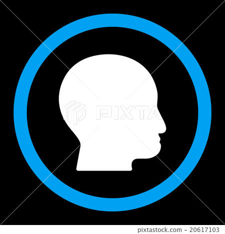 Bald Head Rounded Vector Icon Bald Head Rounded Vector Icon 20617103