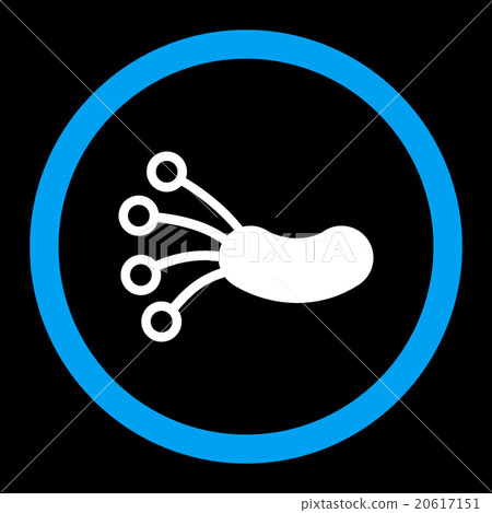 Infection Microbe Rounded Vector Icon 20617151