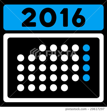 2016 Month Calendar Icon 2016 Month Calendar Icon 20617297