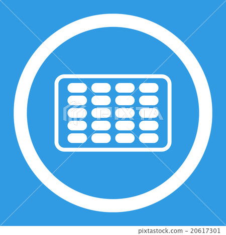 Blister Rounded Vector Icon Blister Rounded Vector Icon 20617301