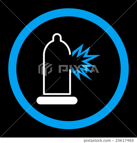 Condom Damage Rounded Vector Icon Condom Damage Rounded Vector Icon 20617468
