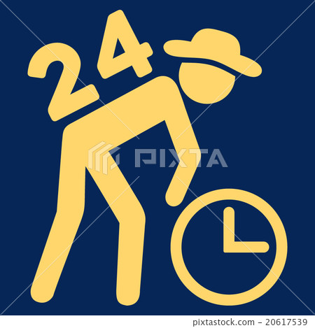 Around The Clock Work Icon Around The Clock Work Icon 20617539