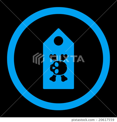 Death Label Rounded Vector Icon - Stock Illustration [20617559] - PIXTA
