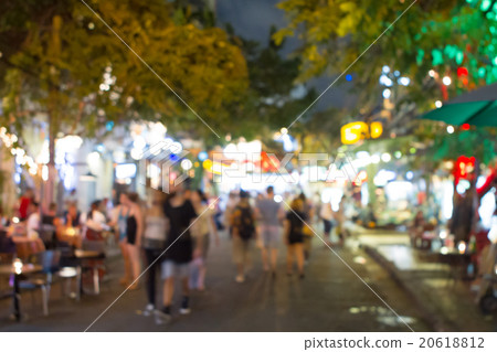 De focused of Khao San road, Thailand. 20618812