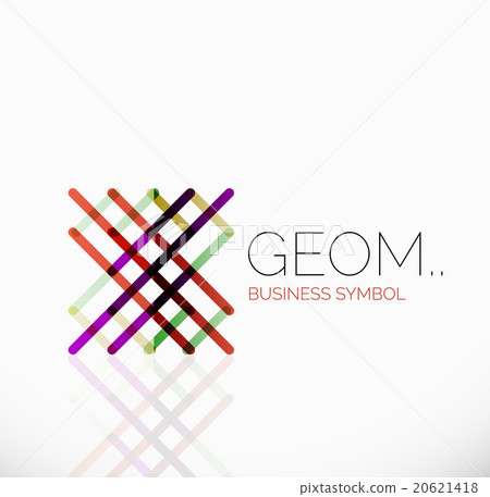 Logo, linear abstract geometric icon Logo, linear abstract geometric icon 20621418