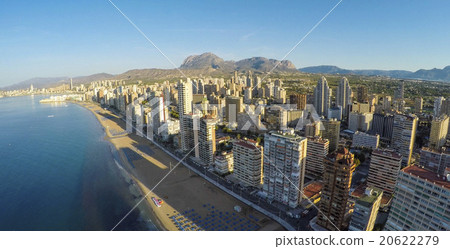 Panoramic aerial view of Playa de Levante Benidorm Panoramic aerial view of Playa de Levante Benidorm 20622279