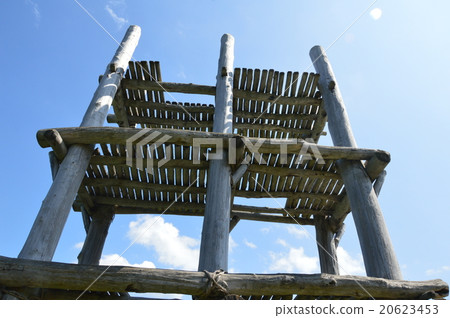 Large drilling pillar building (Mikami Maruyama ruins / Aomori prefecture Aomori shi, Sansui Maruyama Maruyama) Large drilling pillar building (Mikami Maruyama ruins / Aomori prefecture Aomori shi, Sansui Maruyama Maruyama) 20623453