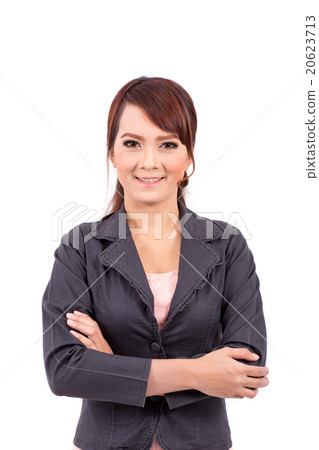 folded hands . business portrait  20623713