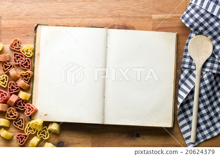 cookbook and heart shaped pasta cookbook and heart shaped pasta 20624379