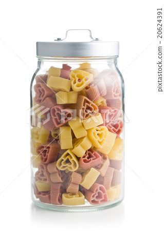 heart shaped pasta in jar 20624391