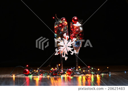 New Year's toys and ornaments background theme New Year's toys and ornaments background theme 20625483