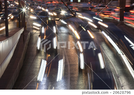 Night city background, blur background Road Night city background, blur background Road 20628796