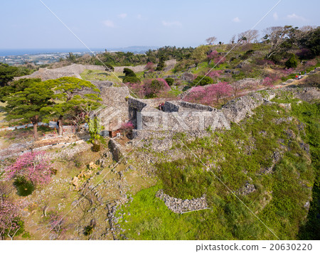 Okinawa aerial photograph world heritage Naijin Castle Ruins Okinawa aerial photograph world heritage Naijin Castle Ruins 20630220