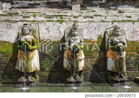 Fountains at Goagajah Temple (Elephant Cave). Bali Fountains at Goagajah Temple (Elephant Cave). Bali 20630673