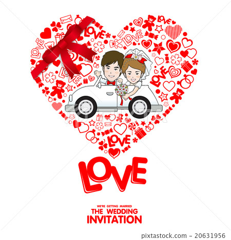 Wedding Invitation Card. Valentine Card Wedding Invitation Card. Valentine Card 20631956