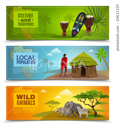 Africa Banners Set Africa Banners Set 20632105