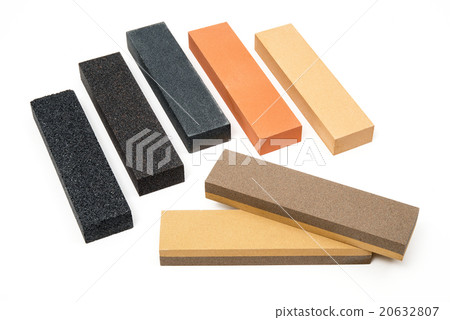 Sharpening stones on white background 20632807