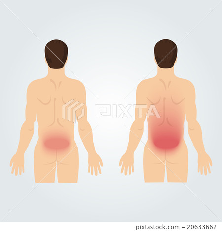 Two silhouettes of men from the back 20633662