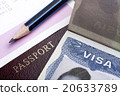 passport and visa 20633789