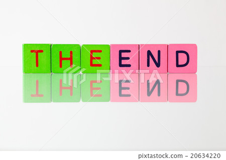 The End - an inscription from children's blocks 20634220