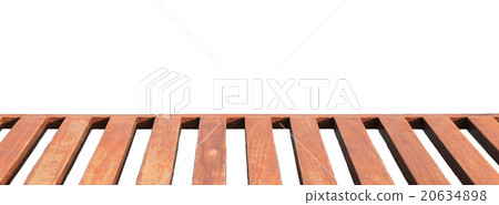 Long wood bench 20634898
