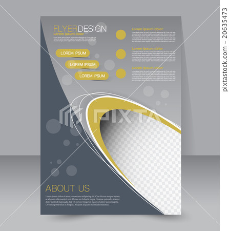 Flyer template. Business brochure.  A4 poster 20635473
