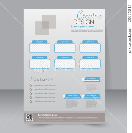 Flyer template. Business brochure. A4 poster Flyer template. Business brochure. A4 poster 20635815