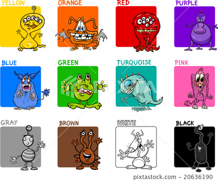 main colors cartoon set 20636190