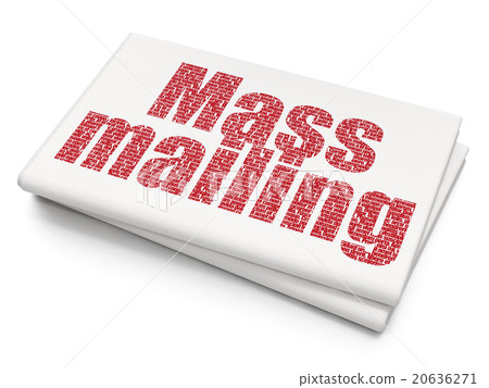 Marketing concept: Mass Mailing on Blank Newspaper 20636271