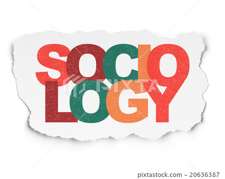 Learning concept: Sociology on Torn Paper Learning concept: Sociology on Torn Paper 20636387