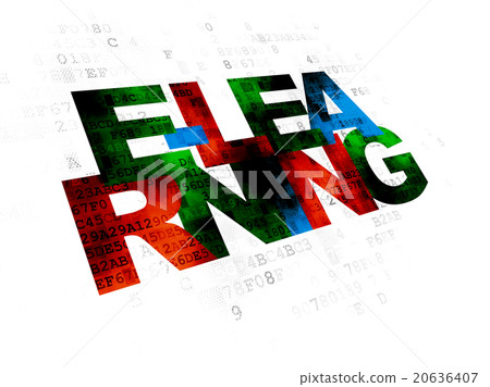 Learning concept: E-learning on Digital background 20636407