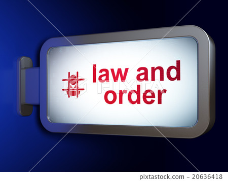 Law concept: Law And Order and Criminal on 20636418