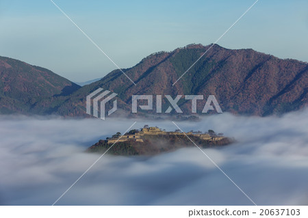 Takeda castle ruins of late autumn 20637103