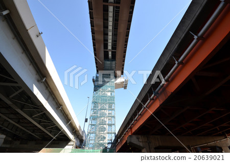 Construction site of highway junction Construction site of highway junction 20639021