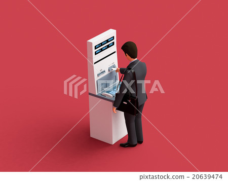 男子使用ATM 20639474