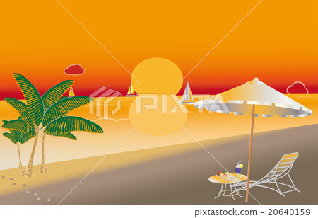 海灘日落 20640159