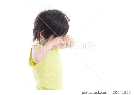 leepy child on white background isolated leepy child on white background isolated 20641892