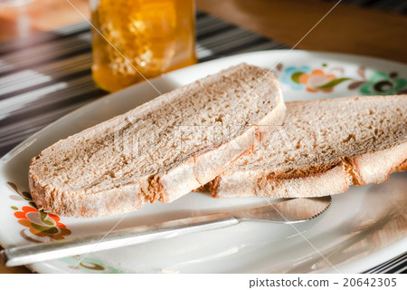 烤麵包和蜂蜜的早餐 烤麵包和蜂蜜的早餐 20642305