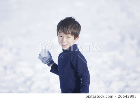 Children playing with snow Children playing with snow 20642995