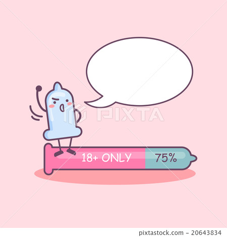 cartoon condom with speech bubble cartoon condom with speech bubble 20643834