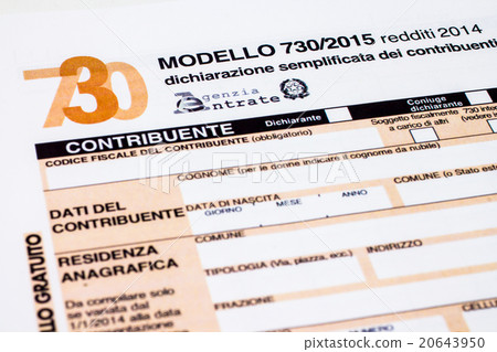italian tax return called 730 20643950