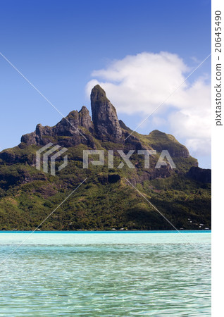 Otemanu mountain and ocean. Bora-Bora. Polynesia Otemanu mountain and ocean. Bora-Bora. Polynesia 20645490