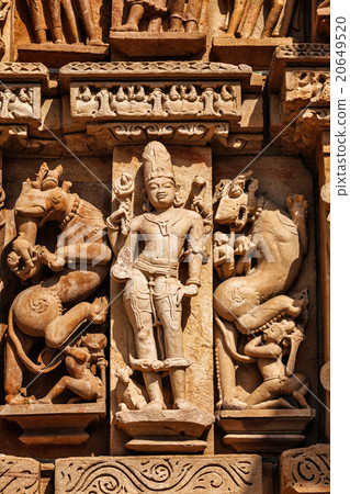 Sculptures on Khajuraho temples Sculptures on Khajuraho temples 20649520