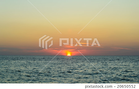 Sunset at Surin beach Phuket in Thailand 20650552