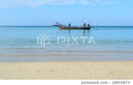 Long tail Boat at Layan Beach Long tail Boat at Layan Beach 20650673