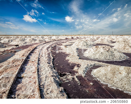 Salt mine with rails 20650860