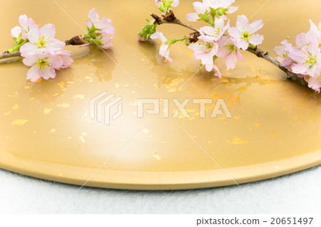 Sakura gold background Sakura gold background 20651497