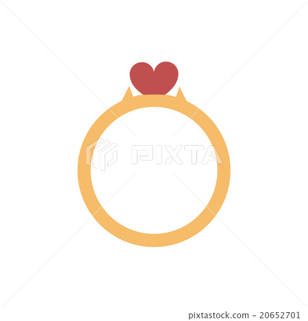 flat icon on white background wedding ring - Stock Illustration ...