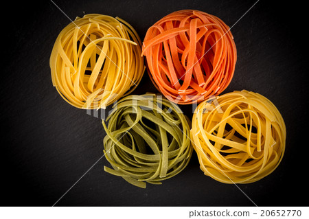 different pasta in three colors 20652770