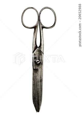pair of old scissors on a white pair of old scissors on a white 20652988